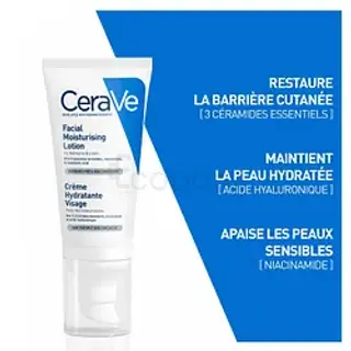 Cerave Creme Hydratante Visage Peaux Normales A Seches 52ml