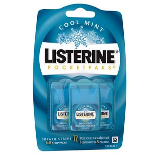 LISTERINE POCKET COOL MINT BREATH STRIPS, 72 Count