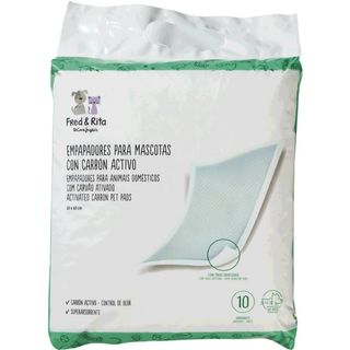 Fred & Rita Resguardos Empapadores para Animais Domésticos com Carvão Ativado 60x60cm embalagem 10 unidades - 49514602116