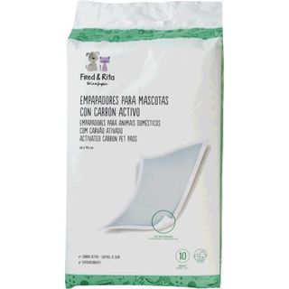 Fred & Rita Resguardos Empapadores para Animais Domésticos com Carvão Ativado 60x90cm embalagem 10 unidades - 49514602124