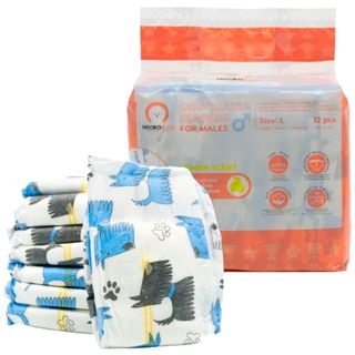 Misoko Fraldas para Cão Macho Tamanho S embalagem 12 unidades - 49514602421