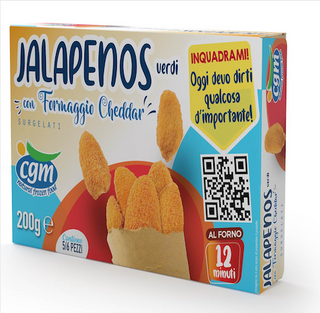 Jalapenos verdi con formaggio cheddar 200G Cgm