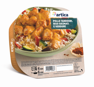 Pollo Tandoori, riso basmati e verdure 250G Artica
