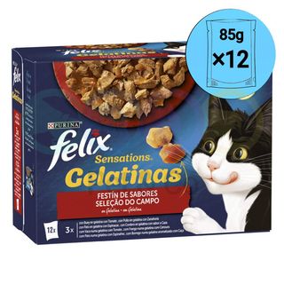 Sachets Sensations Sélection compagne en Gelée 12×85g – Felix