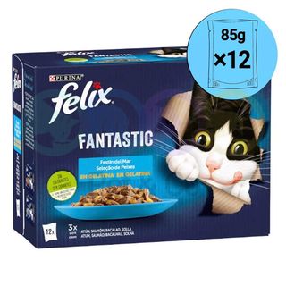 Tendres Effilés Sélection de poissons 12×85g – Felix