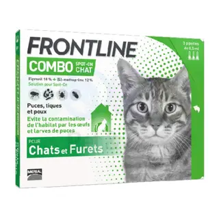 Anti-puces pour chats – FRONTLINE COMBO 1 pipette