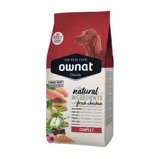 Croquette Ownat classic complet 4kg pour les chiens au poulet