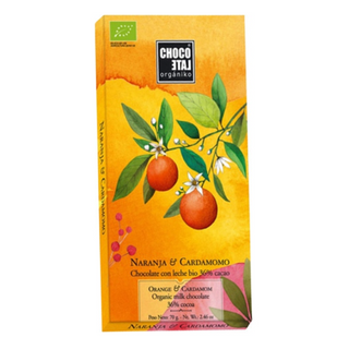 Organiko Chocolate con Leche Naranja y Cardomomo 36% 70g