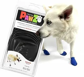 PAWZ Bottines M pour races moyennes - 12 unités couleur noire