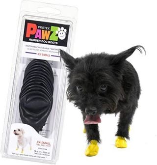 PAWZ Bottines XXS pour très petites races - 12 unités couleur noire