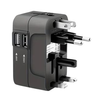Adattatore Viaggio Universale 2 Porte Usb
