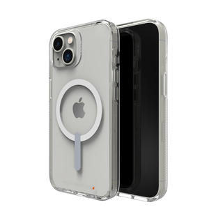 iPhone 13, 14, 15 Zagg Gear4 Crystal Palace Clear D3O Snap