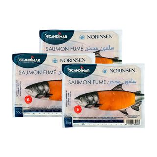 Lot Saumon Fumé Norvège Norinsen 50g 3 unités ( 3ème à -30%)