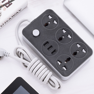 Rallonge Multiprise (4 Prises Electriques + 2 USB + 1 Type C)