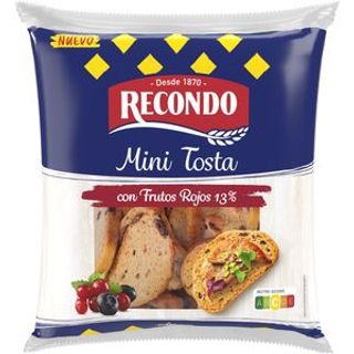 RECONDO Mini Tosta Con Frutos Rojos 13% 100 G