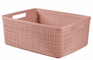 Korpa za odlaganje stvari Jute M 12.3l roza Curver