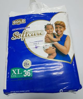 Softcare Gold Daipers Extra Large Size 5 (6*36)