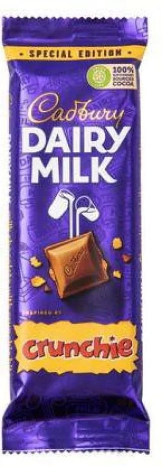 Cadbury Dairy Milk Crunchie Chocolate 80Gm