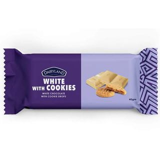 Dairyland White With Cookies Chocolate 40Gm