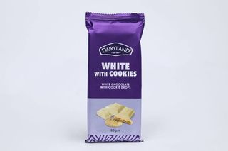 Dairyland White With Cookies Chocolate 80Gm
