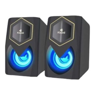 Kisonli L-1020 Super Haut Parleur Stereo Led Filaire Pour Ordinateur
