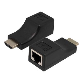 1 Paire HDMI Extender Adaptateur RJ45 Amplificateur de Signal Transmetteur