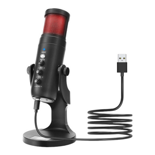 Jmary Microphone à condensateur USB RVB MC-PW9 pour iOS/Android/Windows/Mac