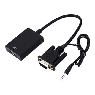 VGA To HDMI+ Audio TV AV HDTV Video Cable Converter Adapter