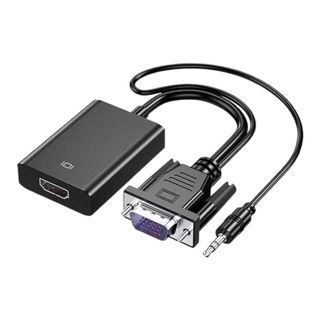 VGA Male To HDMI Output 1080P HD+ Audio TV AV HDTV Vidéo Cable Convert