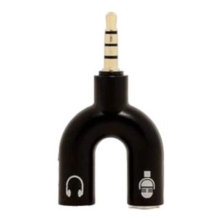 Audio Splitter Double Jack 3,5mm Femelle Vers Audio Mic 3,5mm Male