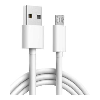 Cable USB Micro Charge Rapide 2.4A Pour Samsung Huawei Blanc 50cm