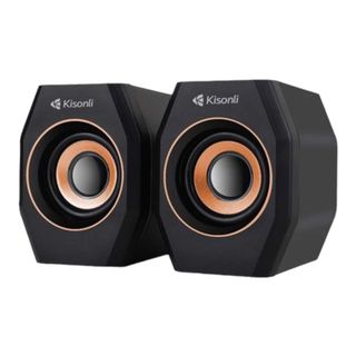 Kisonli Haut Parleur Ordinateur Pc A-101S Super Bass Enceinte filaire Multimedia USB 2.0
