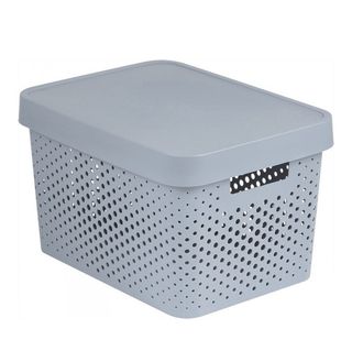 Kutija za odl. stvari Infinity 17l sa poklopcem siva Curver