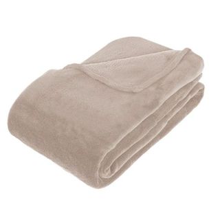 Ćebe microfiber 125x150cm bež Atmosphera C.Dinterieur