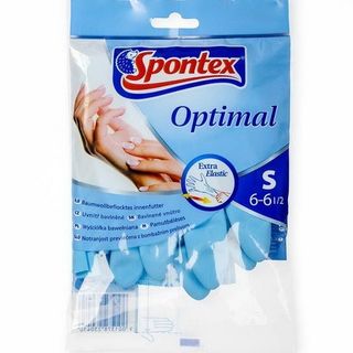 Rukavice lateks Optimal vel. S plave Spontex