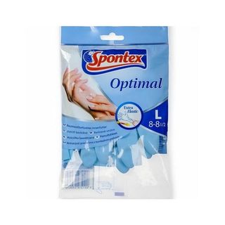 Rukavice lateks Optimal vel. L plave Spontex