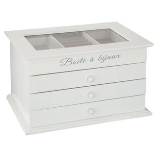 Kutija za nakit 25x17x15cm bijela Atmosphera C. Dinterieur