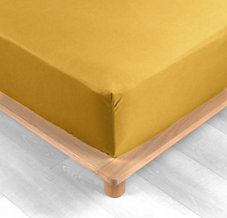 Čaršav sa lastikom Percale 160x200+30cm žuti Douceur d Interieur