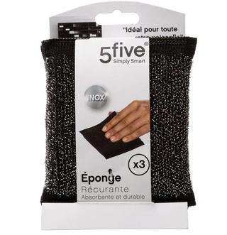 Set žičanih sunđera 3/1 crni 5Five