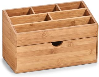 Organizer sa 6 pregrada i fiokom 25.4x12.5x15cm bambus Zeller