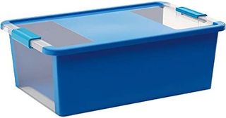 Kutija sa poklop. BI M 26l za odl. stvari 55x35x19cm pet.plava Kis