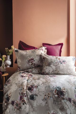 Posteljina Saten Digital Print za franc. krevet Poette Issimo