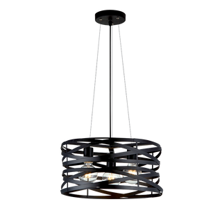 Luster Helix 3xE27 fi 425mm crni