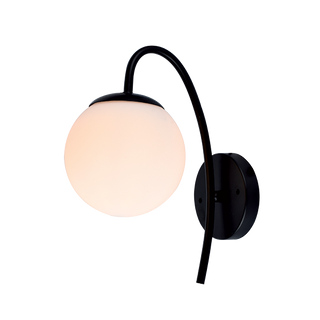 Zidna svjetiljka Lina 1xE27 maks. 40W crna/bijela Elmark