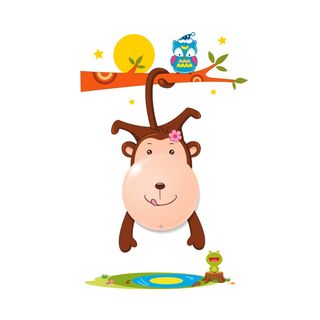 Dječija lampa Monkey 0.6W LED sa dekor. naljepnicama Milagro