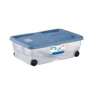 Kutija za odl. stvari Mario 26l na točkiće transp./plava Stefanplast