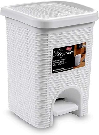 Kanta za otpatke sa papučicom Elegance 6l bijela