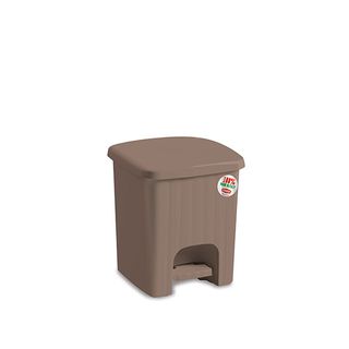 Kanta za otpatke sa papuč.Pedalina 4.5l svijetlo braon Stefanplast