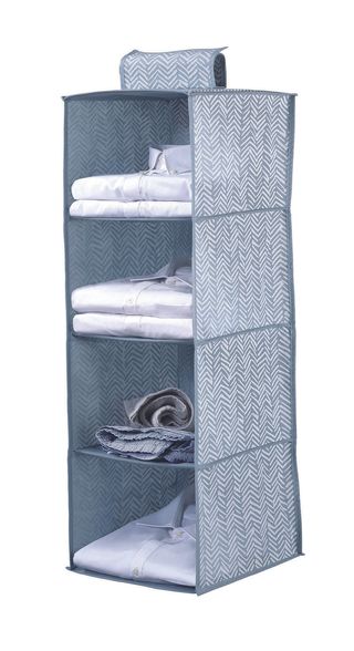 Organizer za ormar sa 4 police Tweed 30x30x84cm sivi Cosatto