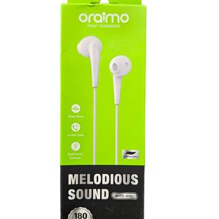 oraimo Halo 3 Écouteurs ergonomiques Extra Bass demi-intra-auriculaires